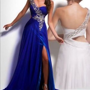 Royal blue prom dress